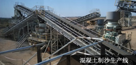 混凝土制沙生产线