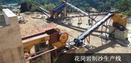 花岗岩制沙生产线