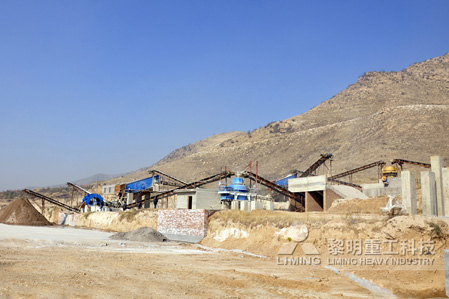 混凝土制沙生产线案例现场